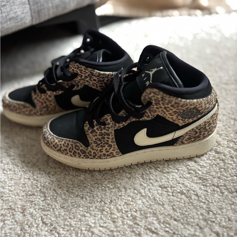 Air Jordan- Nike Kids Leopard Print Sneakers